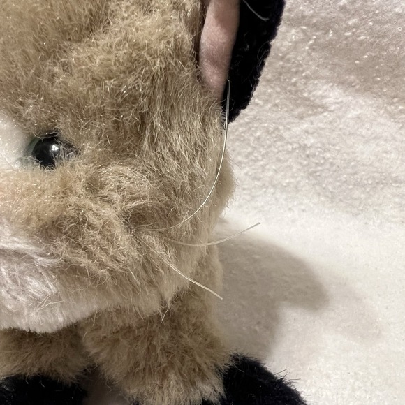 1993 Tyco Kitty Kitty Kittens Kitten VTG Black Tan Plush Siamese Coloring Purrs - Picture 4 of 16